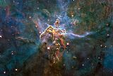 2010 Hubble pillar and jets - 20 Years of Awe painting